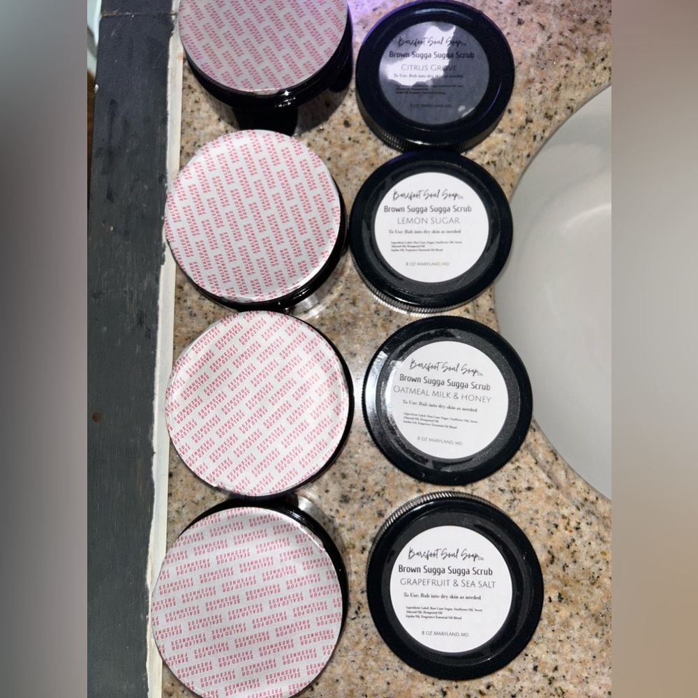 5 barefoot souls brown sugga sugga scrub